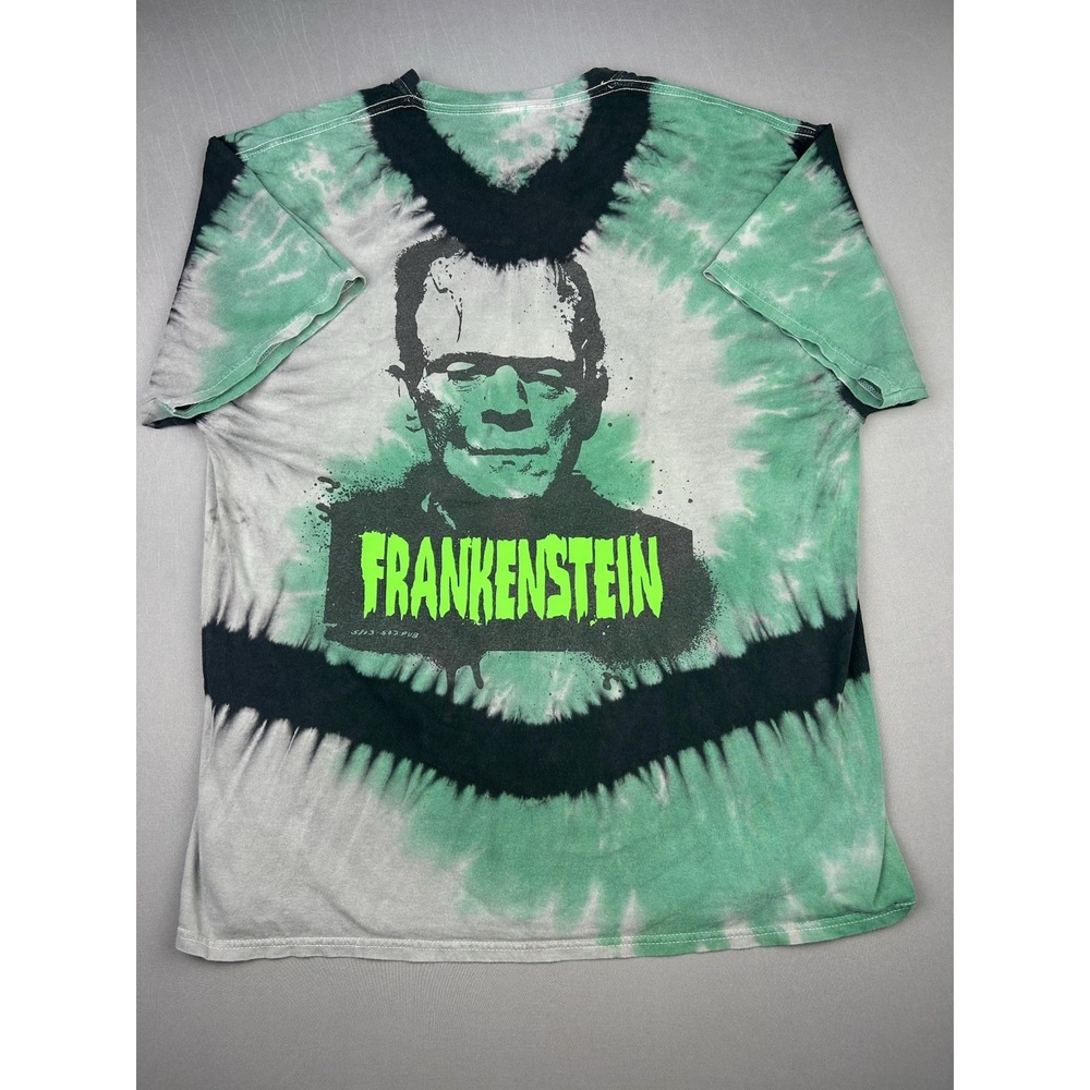 Universal Studios Men's‎ XL Frankenstein Tie Dye Short Sleeve Horror Tee Shirt